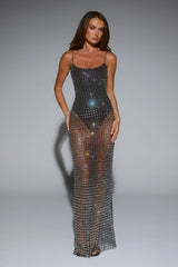 LUXE On Arrival Sheer Maxi Dress Black