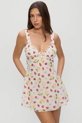 Dreamer Chiffon Mini Dress - Amalfi