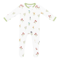 Zippered Footie in Wildflower