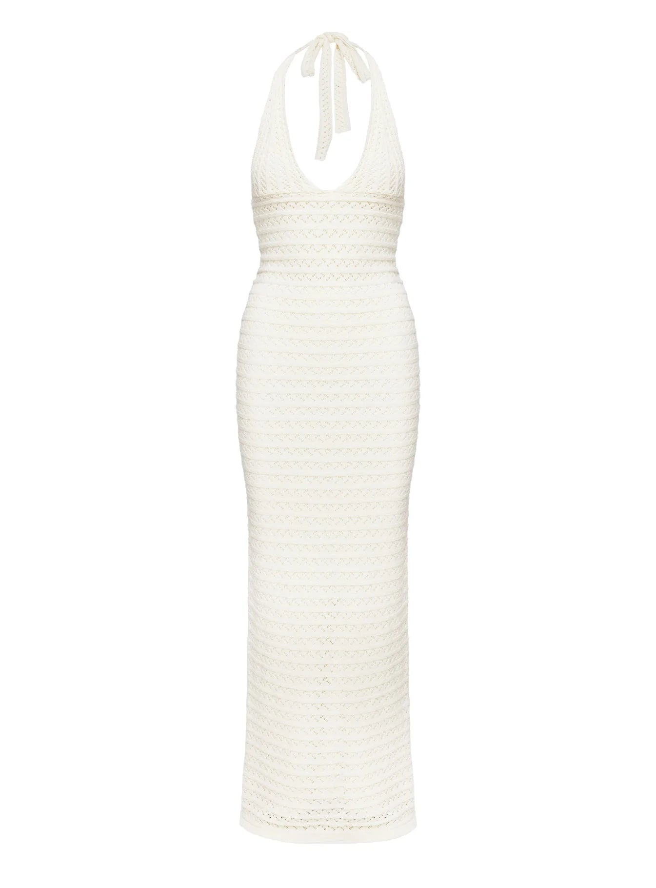 Lolanie Halter Maxi Dress White