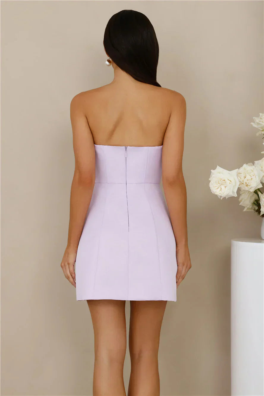 Wild Rose Affair Strapless Mini Dress
