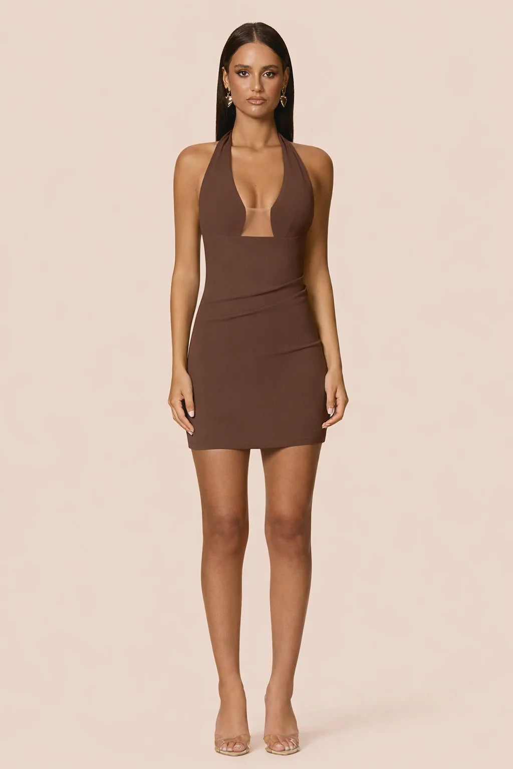 Nookie Demi Mini Dress - Mocha