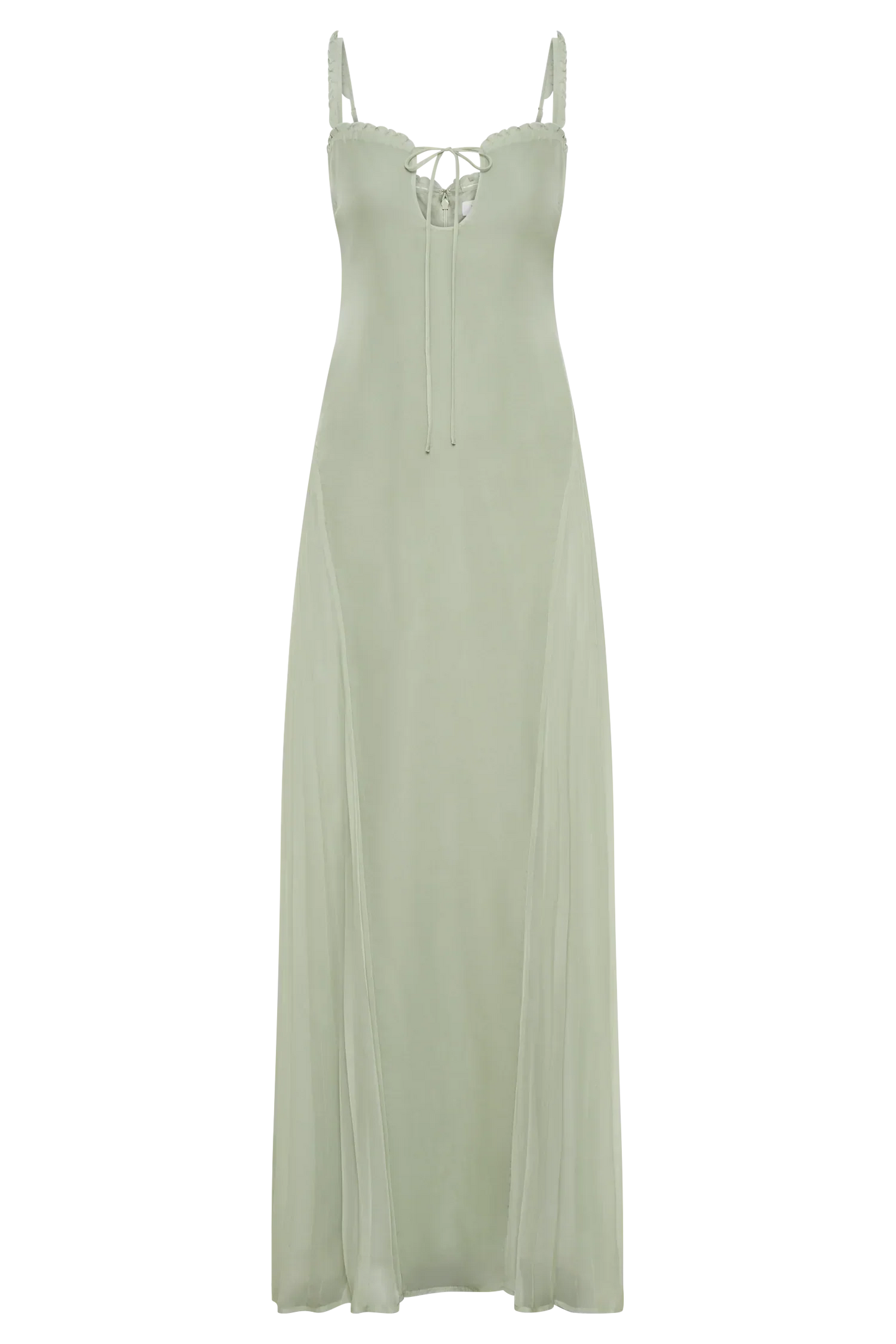 Saira Chiffon Maxi Dress - Pastel Green