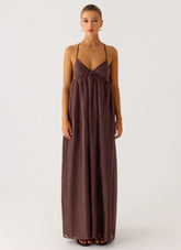 Losario Maxi Dress - Cool Chocolate