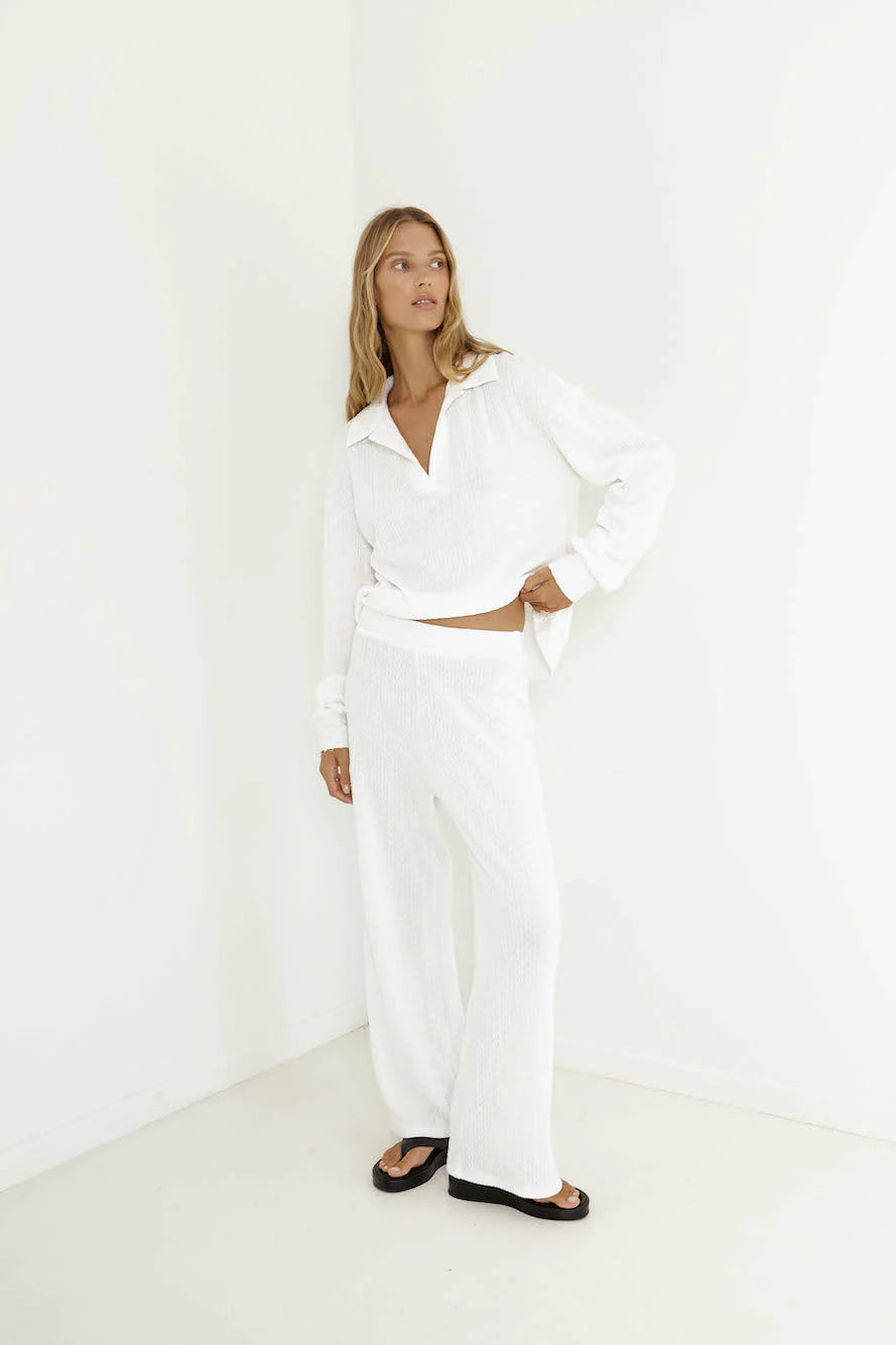 Avery Pant - White