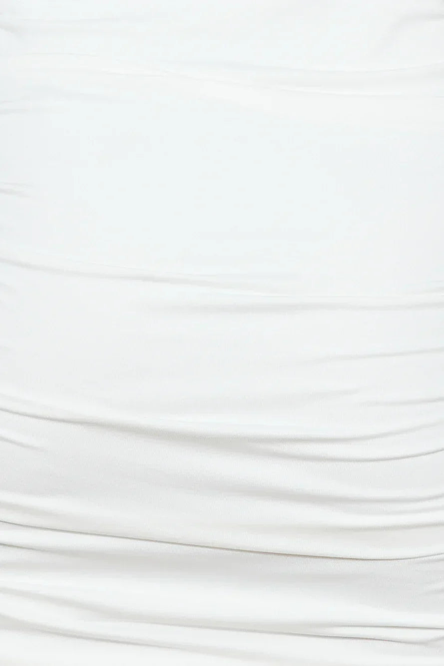 Party Fit Mini Dress White