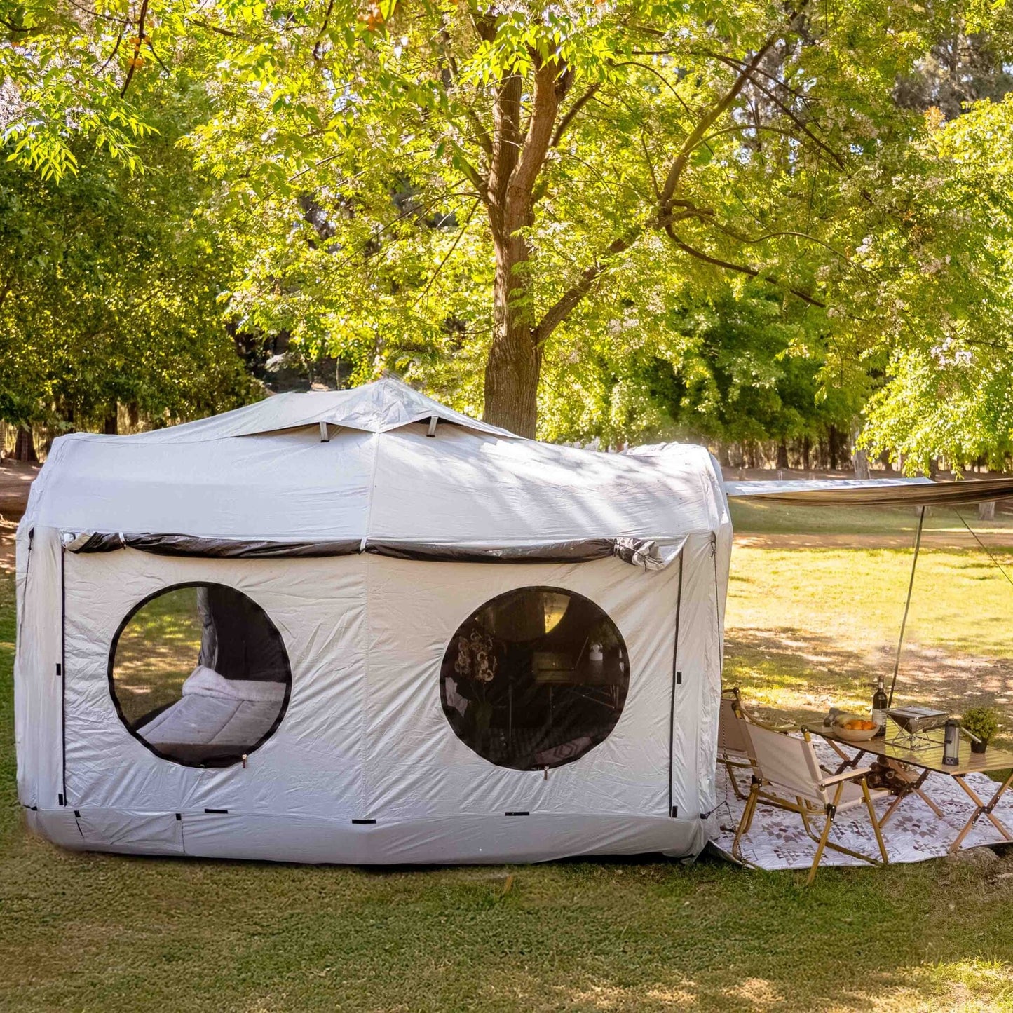 🏕️ The Cube Self-Inflating Tent