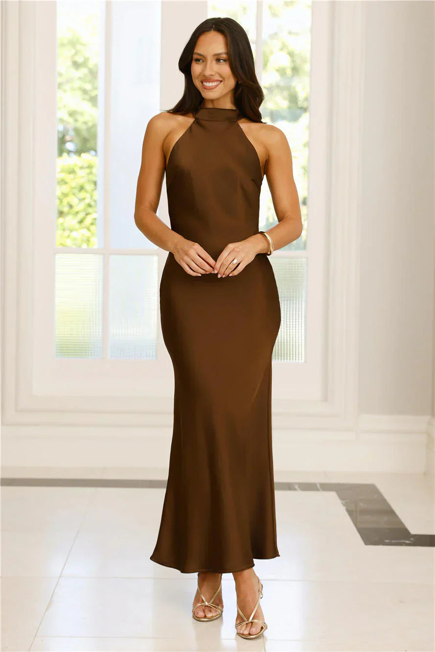 Icon Status Satin Maxi Dress