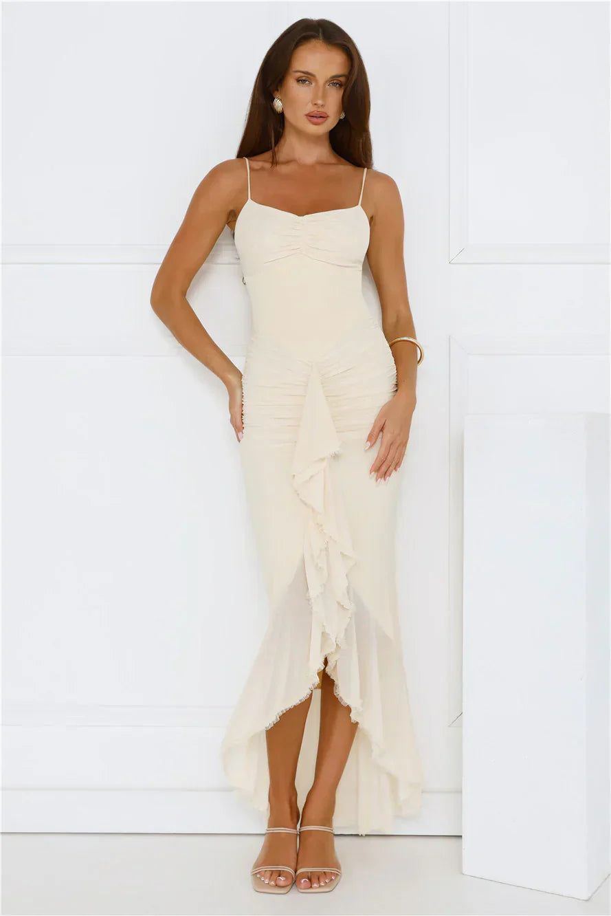 Shimmer In The Dark Mesh Maxi Dress