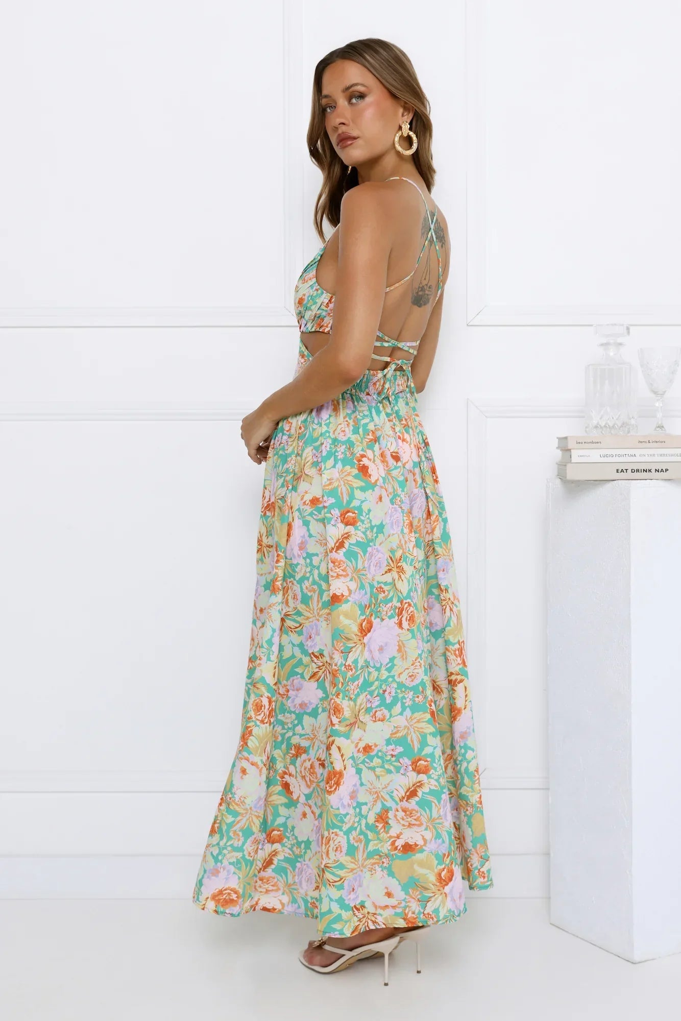 Garden Glory Maxi Dress Green