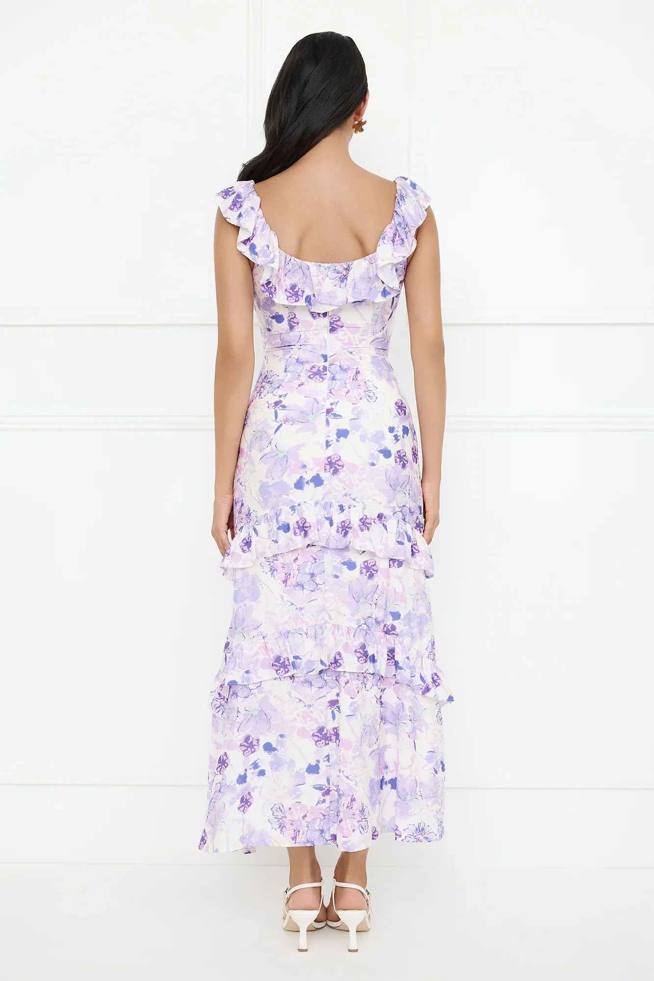 Midnight Magnolia Maxi Dress Purple