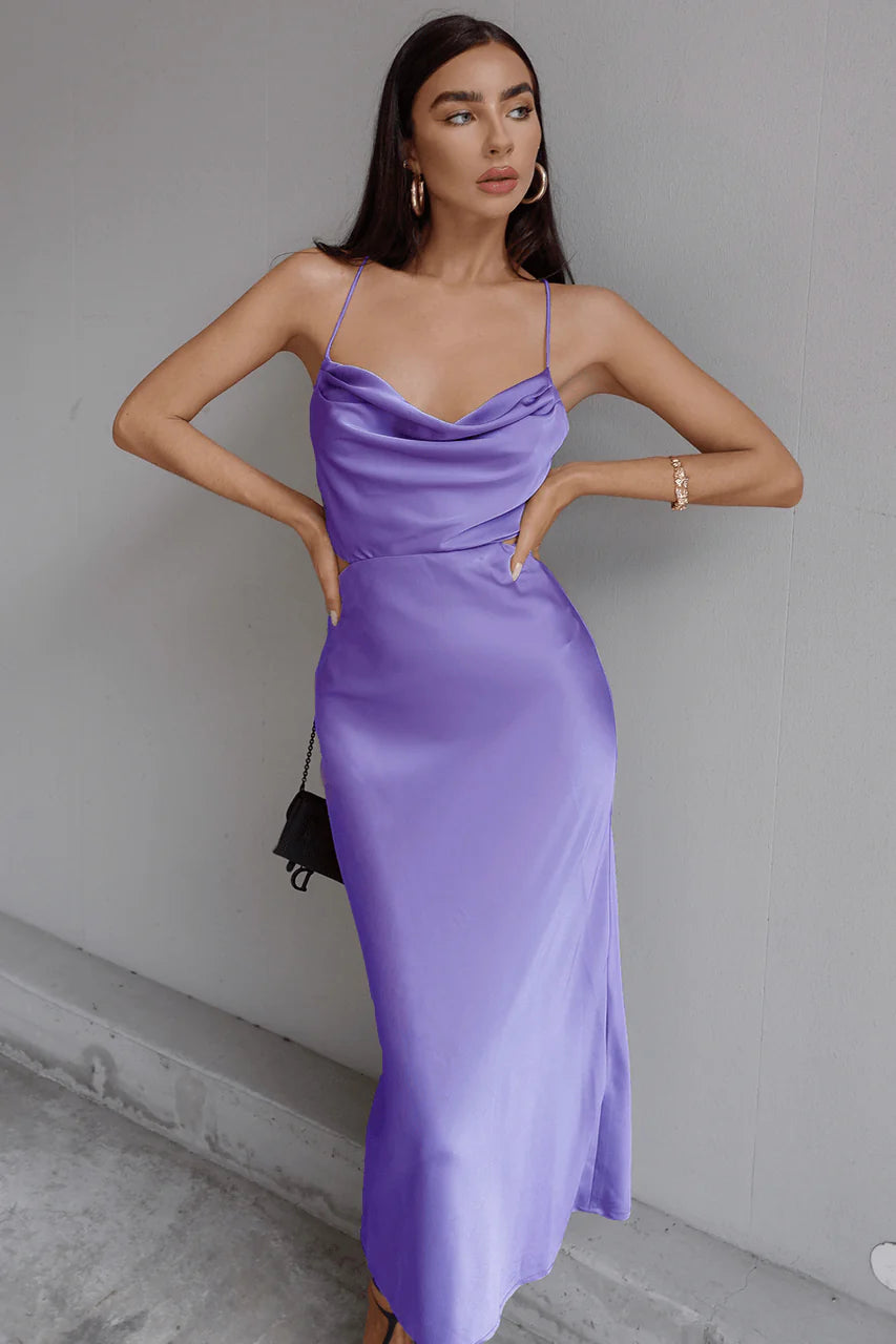 Charissa Slip Dress - Violet