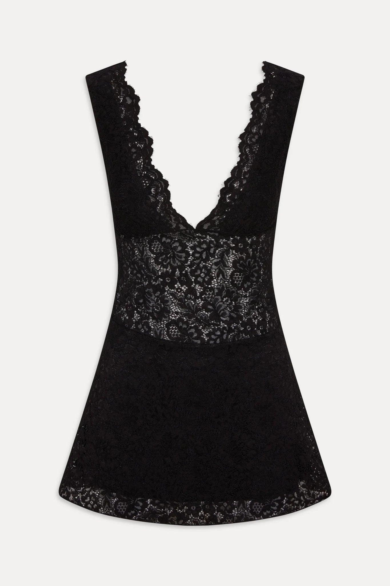 Moon Dance Lace Mini Dress - Black