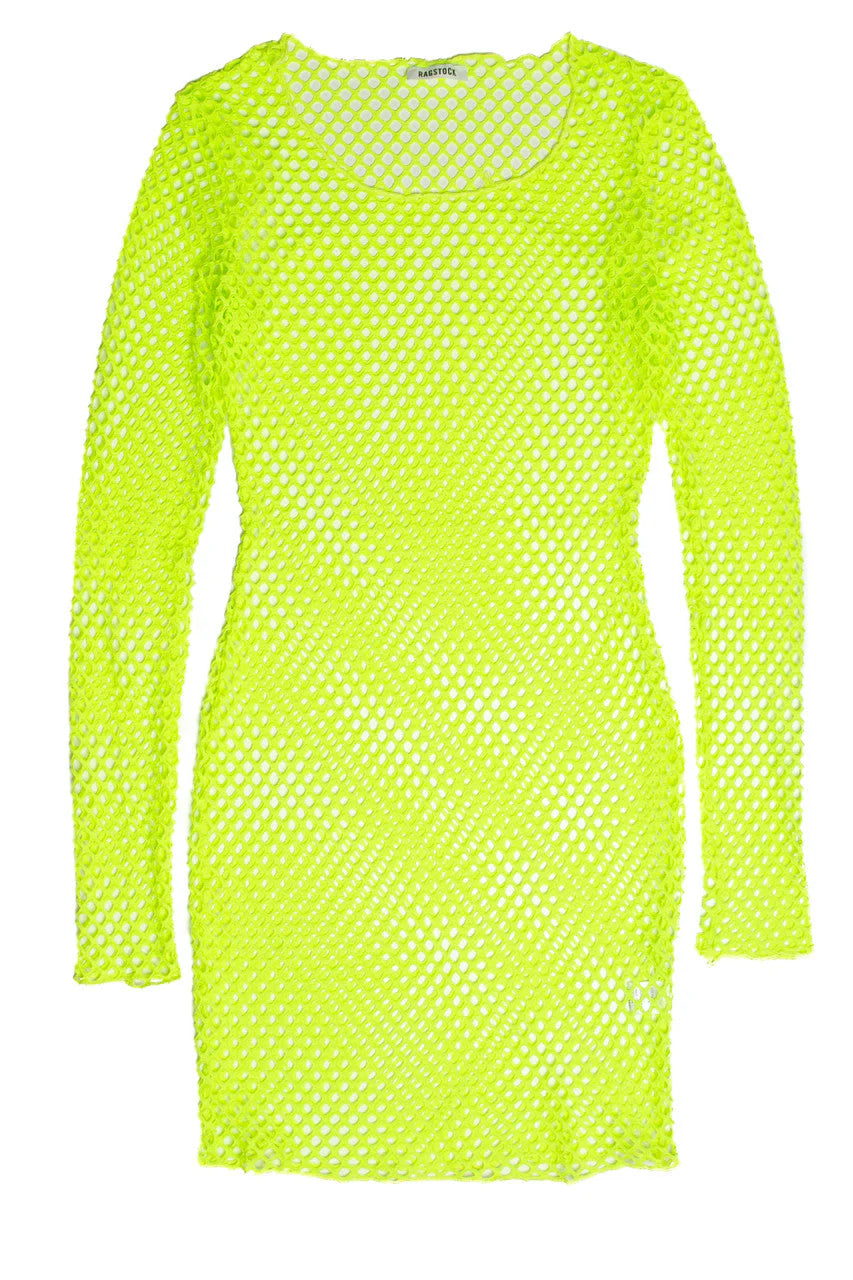 Neon Fishnet Dress