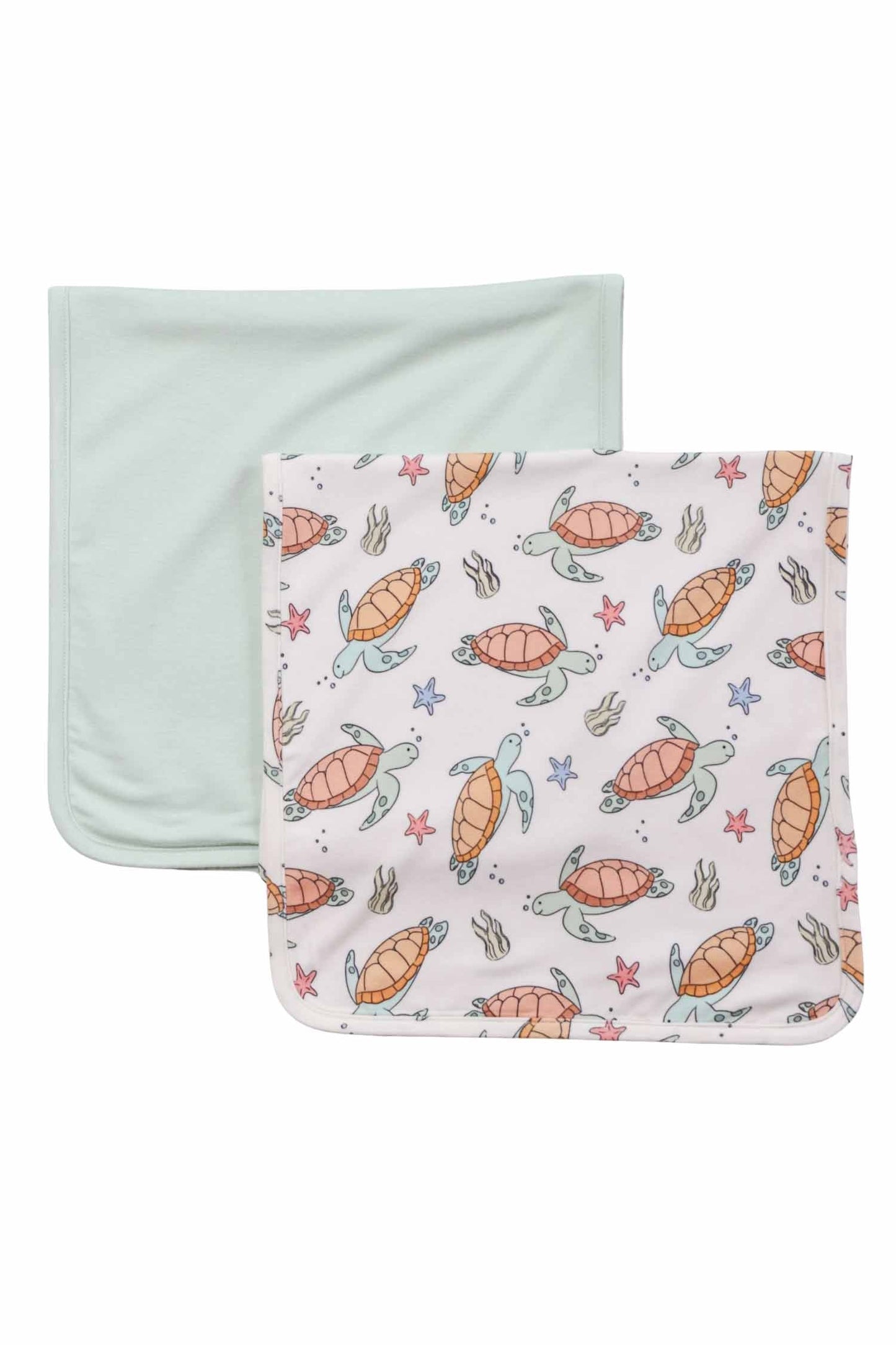 2pc Burp Cloth Set | Turtley Rad