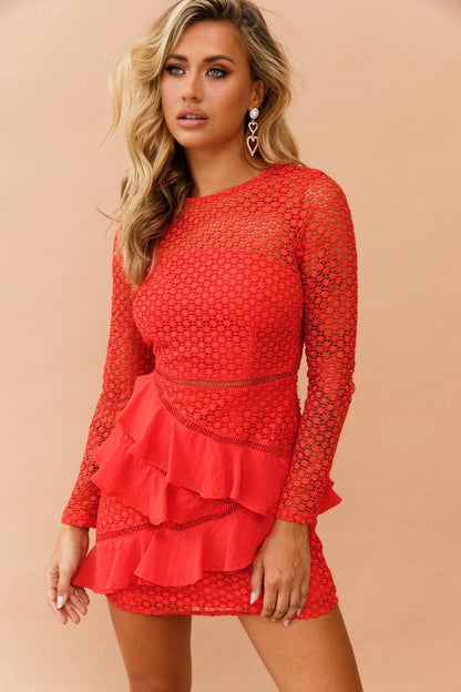 Dreaming Of April Dress - Red