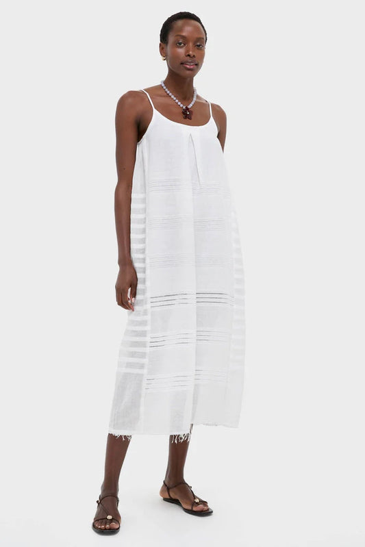 Abira White Nia Slip Dress