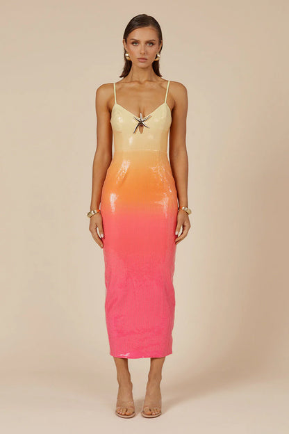 Benito Midi Dress - Tropical