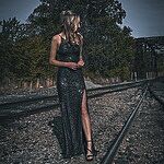 A New Glow Sequin Maxi Dress Lilac