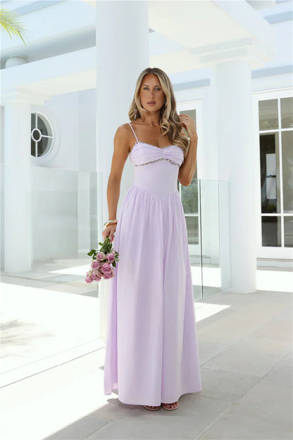 Happy Is Pretty Maxi Dress Lavender