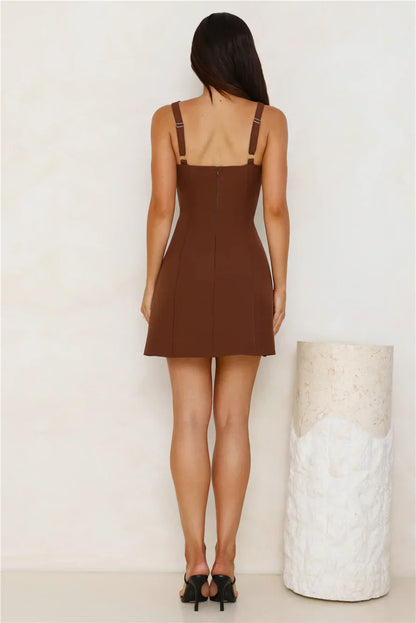 Limited Edition Mini Dress Brown