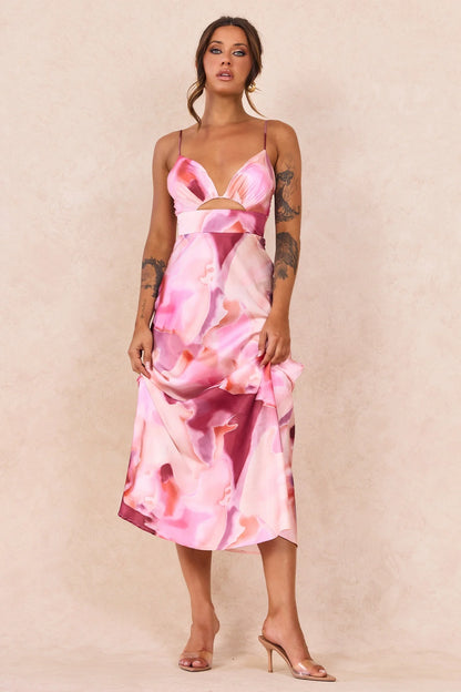Celia Maxi Dress - Pink Multi