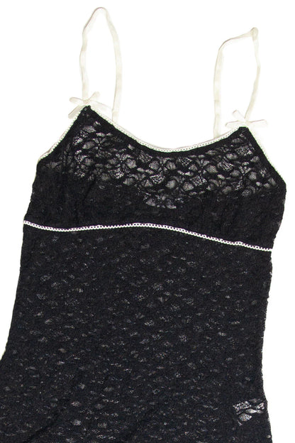 Lace and Bow Mini Dress