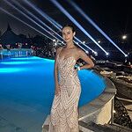 Own The Club Sequin Maxi Dress Red