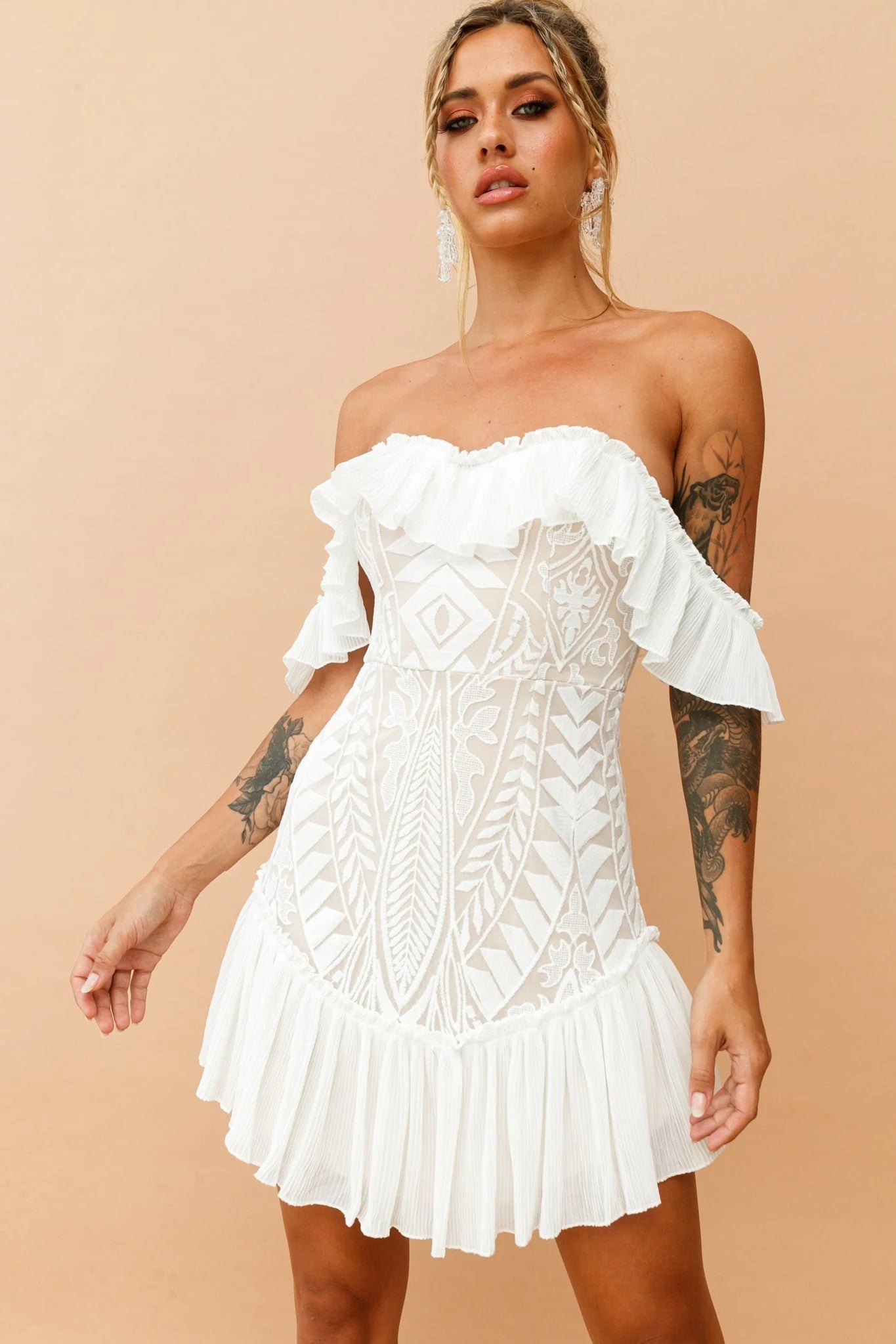 Venetian Summer Dress - White