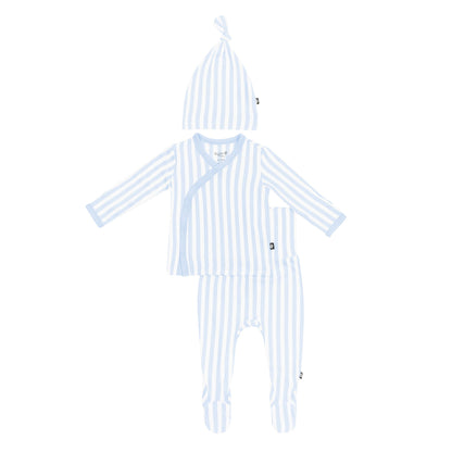 Take Me Home Set with Cap in Small Mist Stripe