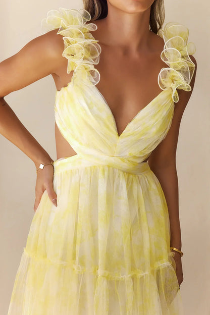 Endless Riviera Maxi Dress Yellow