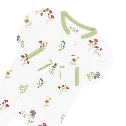 Zippered Footie in Wildflower