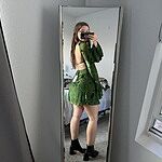 Golden Moon Long Sleeve Mini Dress Sage