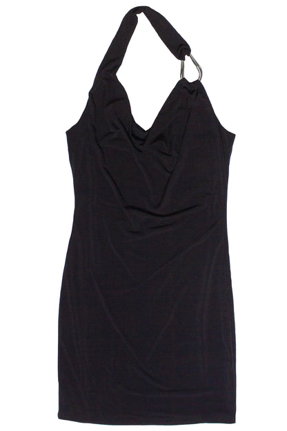 Buckle Halter Mini Dress