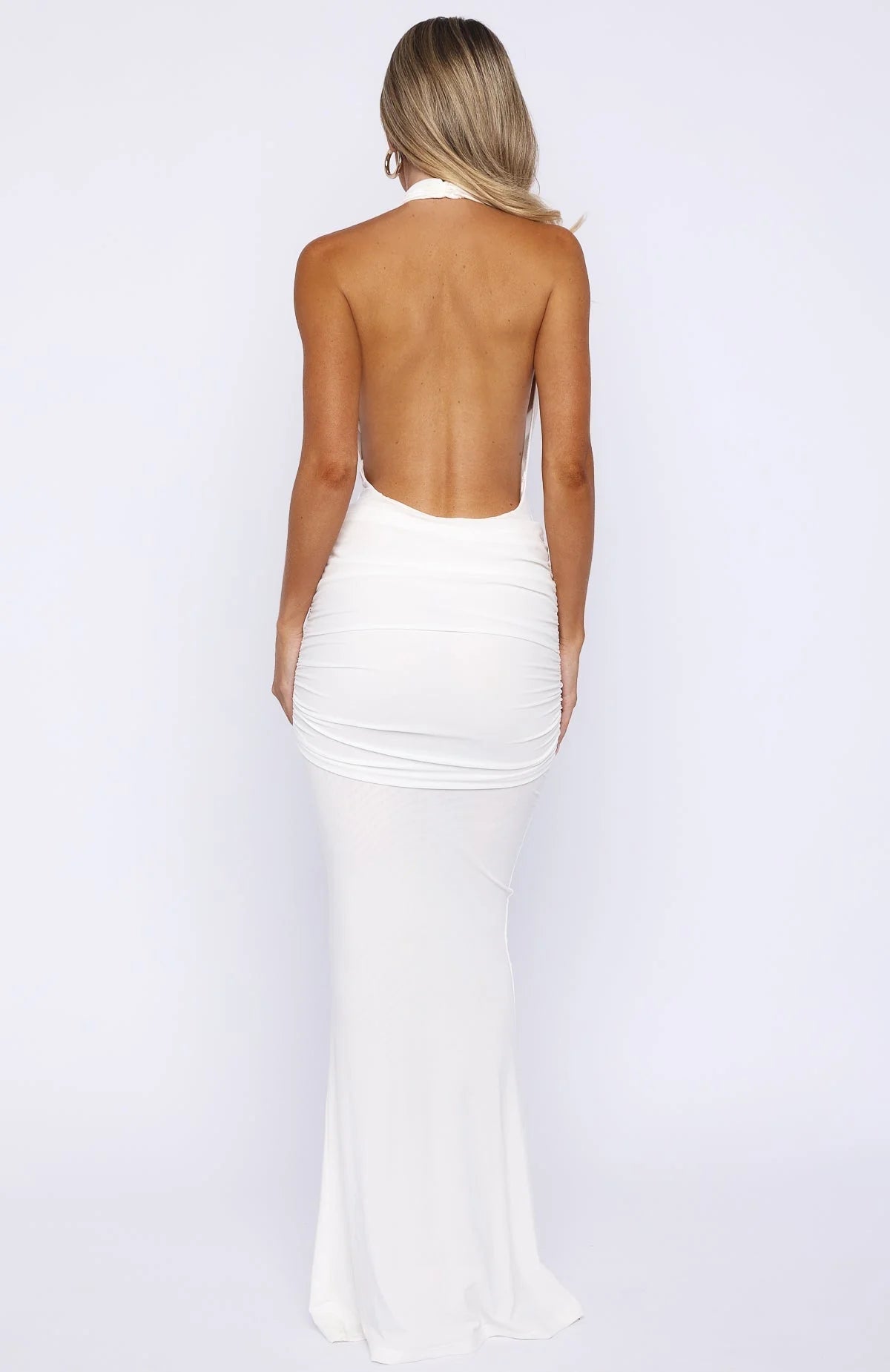 Be With You Forever Maxi Dress Off White