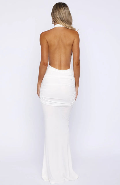 Be With You Forever Maxi Dress Off White
