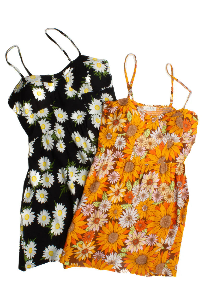 Padded Cup Floral Mini Dress