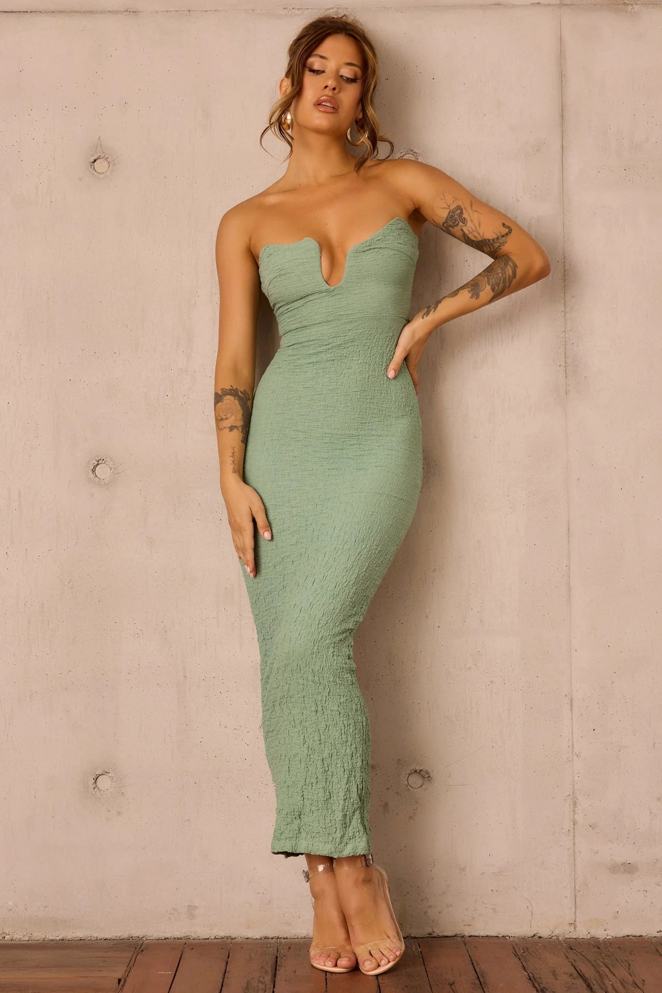 Saya Midi Dress - Sage