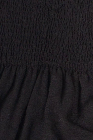 Smocked Top Strapless Maxi Dress