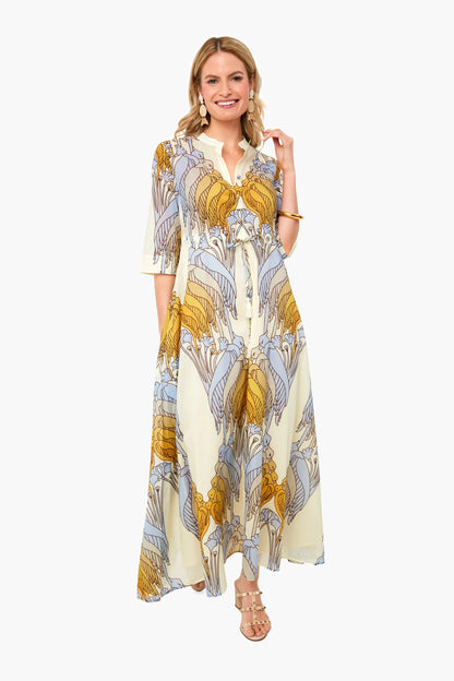 Sand Deco Crane Geo Printed Dress