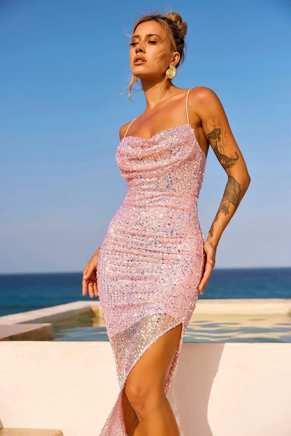 Make This Mine Midi Dress - Pink