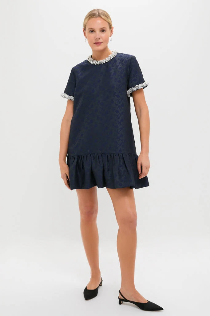 Midnight Alison Short Sleeve Mini Dress
