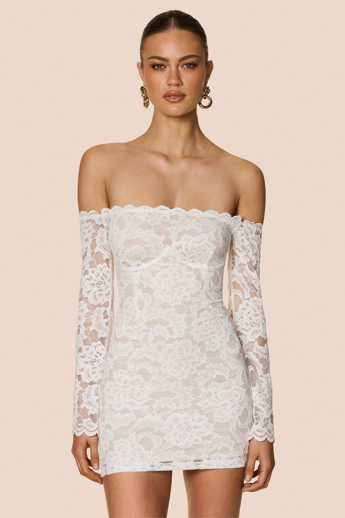 Nookie Alessia Mini Dress - Ivory