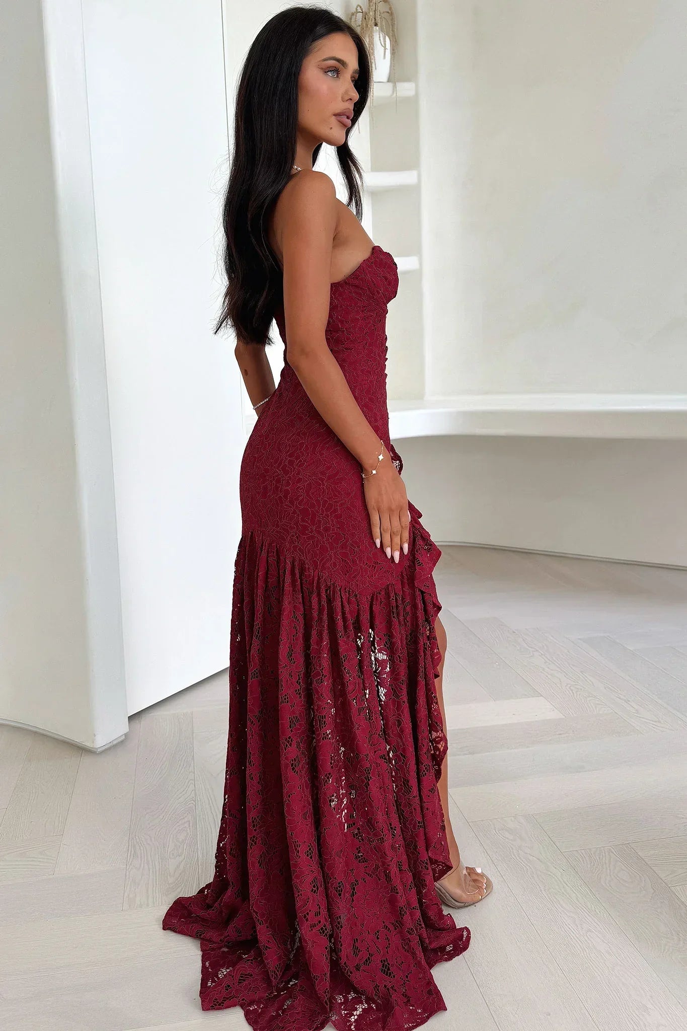 Everdine Maxi Dress - Burgundy