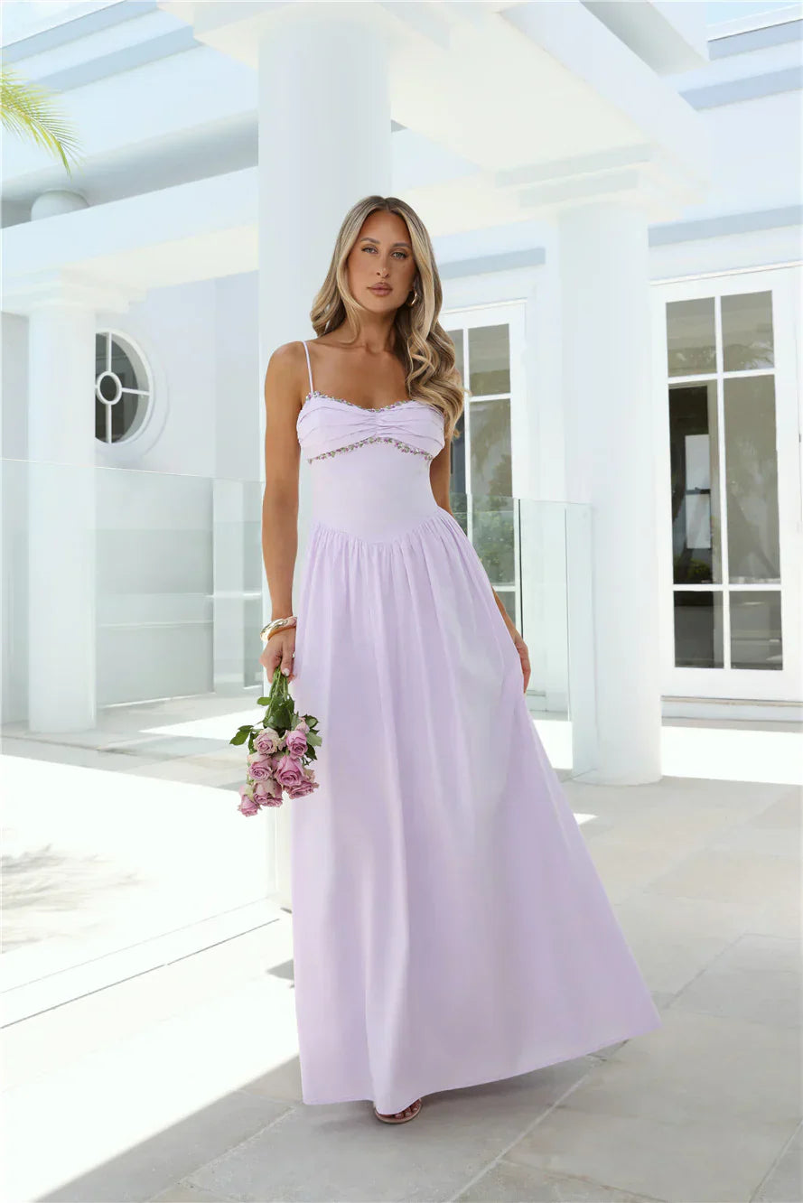 Happy Is Pretty Maxi Dress Lavender