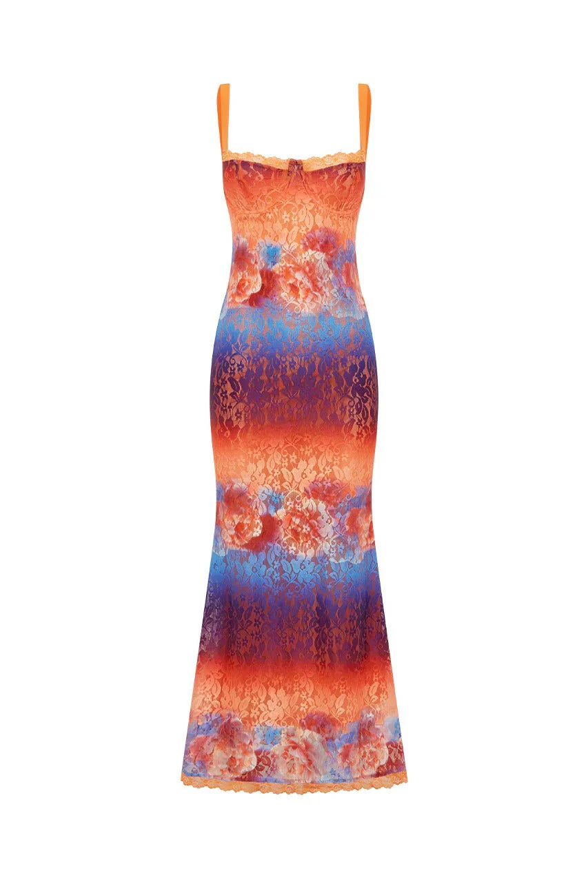 Serina Maxi Dress - Nadia Pink Ombre