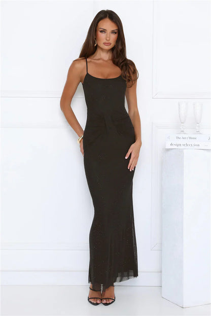 Dreamy Whisper Maxi Dress Black