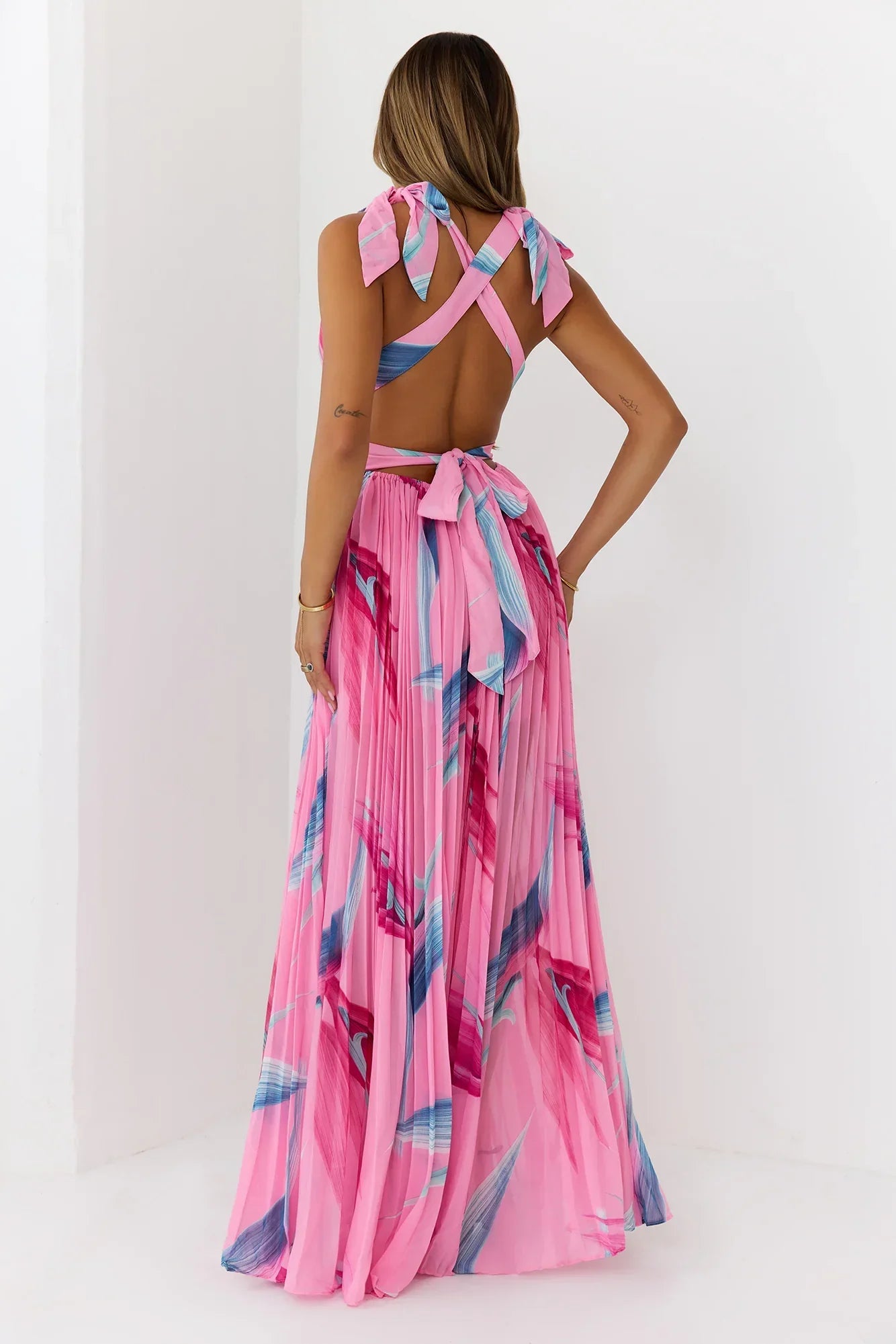 Attention Is Yours Maxi Dress Pink