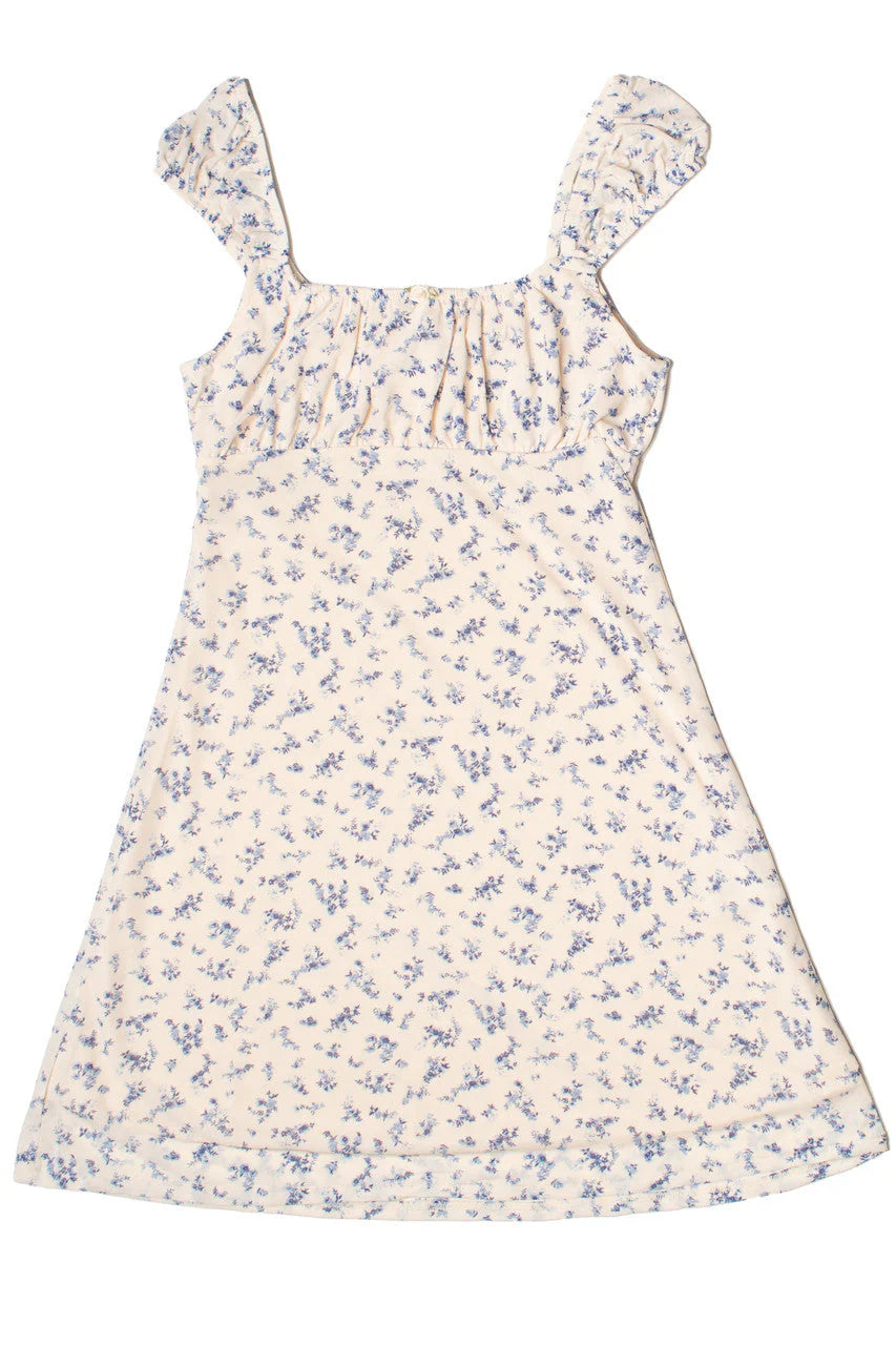 Satin Rose Mesh Babydoll Dress