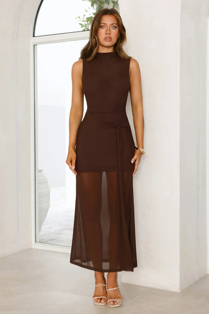 Dazzle Me Darling Mesh Maxi Dress